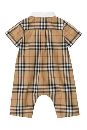 tutina in cotone marrone BURBERRY KIDS | 8119878B9368